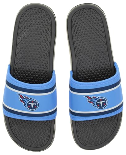 Image of FOCO NFL Team Printed Slide Sandals - Officially Licensed Football Fan Footwear for Comfort & Style