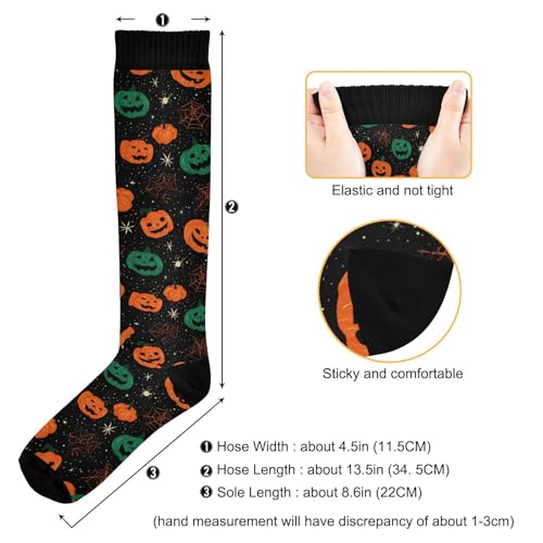 Image of Wusikd Blue Yellow Monster Trucks Compression Socks for Women and Men Circulation Long Socks for Athletic Running 1