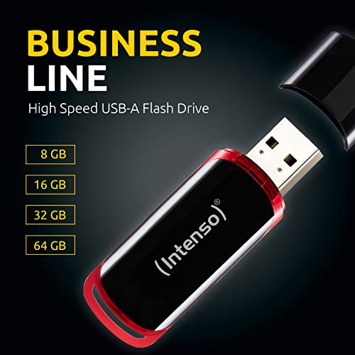 Intenso Business Line 64 GB USB-Stick USB 2.0 schwarz-rot