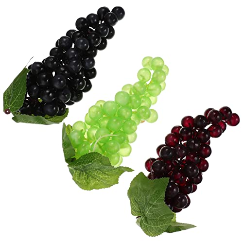 Yardwe Home Decor Home Decor 15 Pcs Artificial Grape Artificial Fruit Model Fake Fruits Props Faux Grapes Clusters Fake Grape Kids Toys Kids Toys #TOP2
