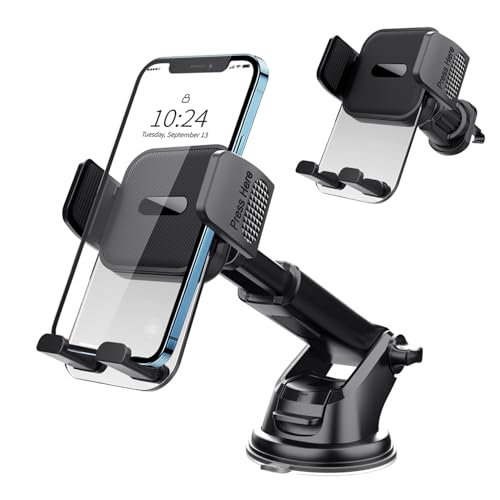 Phone Holders for Your Car 3 in 1, Car Phone Holder Mount [Strongest Suction] 360° Adjustable,Dashboard/Vent Truck Stand Camera Mounts for iPhone by Generic - Used condition - US$6.83