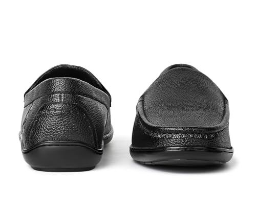 Image of LOUIS STITCH Men's Slip-On Loafers | Ultra Lightweight Slip-On Solid Formal Shoes for Men | Loafers with All-Day Comfort | LSFLPDMPU