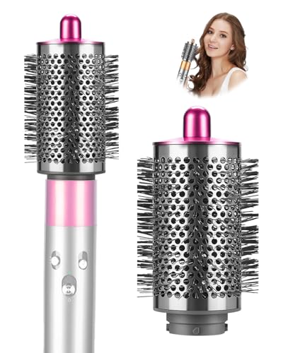 Grande Brosse Volumisante Compatible pour Dyson Airwrap, Embout Accessoire avec Poils Longs et Fins pour Donner Forme et Volume aux Cheveux, compatible avec HS01/HS05/HS08, fuchsia