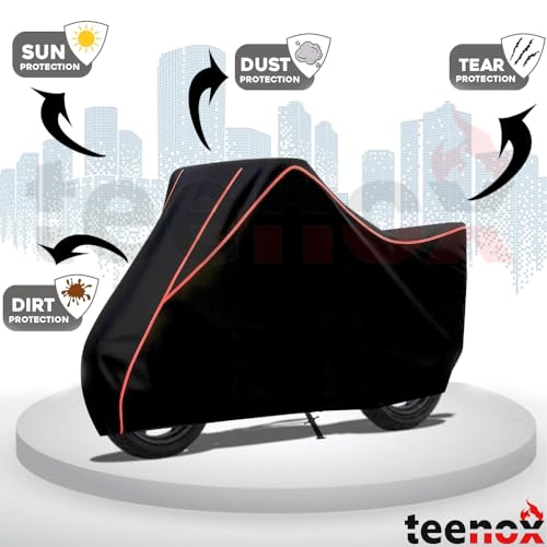 Image of Xoom 110 Scooter Cover Waterproof Dustproof Sun Rain Cover Compatible for Xoom 110 Upto 2026 Model - Black