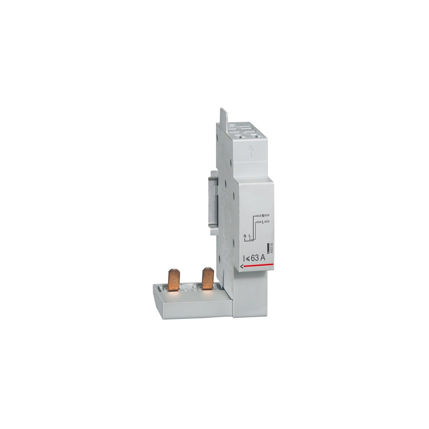 406300 Module de raccordement par le haut par peigne pour Inter différentiel 2P 63A max DX3 - AUTO - 1 module
