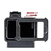 V2 Housing Case Vlogging Frame with Microphone Cold Shoe Mount Compatible for GoPro Hero 7 6 5 Mic Audio Adapter Action Camera Accessories
