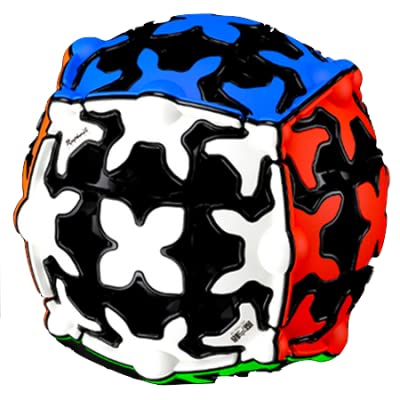 Image of D ETERNALSpeed Cube Set, Gear Cube Set of 3x3 Gear Cube Gear Cylinder Cube 3x3 Pyramid and 3x3 Gear Ball, 3D Gear Cube Puzzles Toys, Brain Teasers (4 Pack)