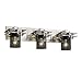 Justice Design Group MSH-8173-10-NCKL Wire Mesh Metropolis 3-Light Bath Bar 2 Flat Bars, 8.25-Inch by 26.5-Inch by 7.75-Inch, Brushed Nickel