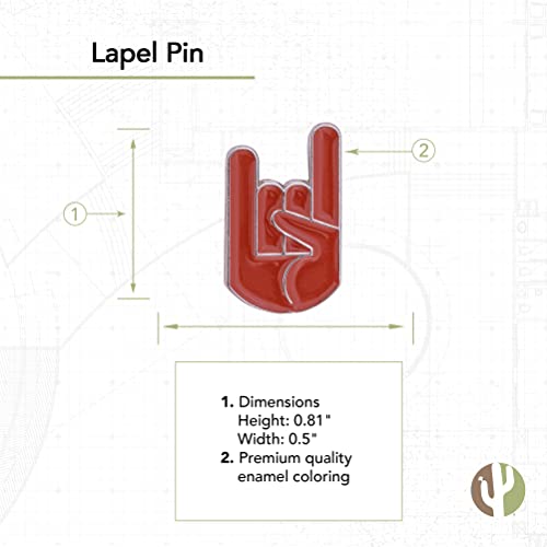 Image of Desert Cactus University of Texas Austin Lapel Pin UT Austin Longhorns Logo Enamel Made of Metal for Blazers, Bags and Jackets