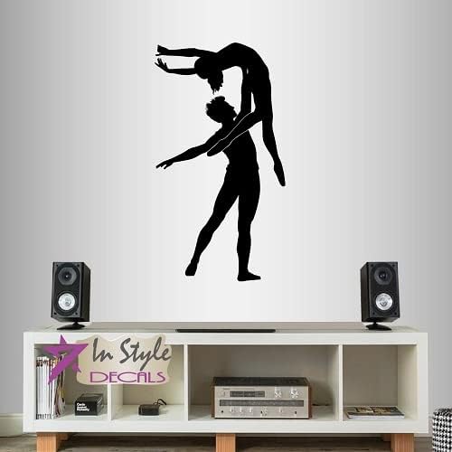 Vinilo adhesivo de pared para decoración del hogar, arte de ballet, bailarines, niño, niña, hombre, mujer, estudio de baile, clase, dormitorio, sala