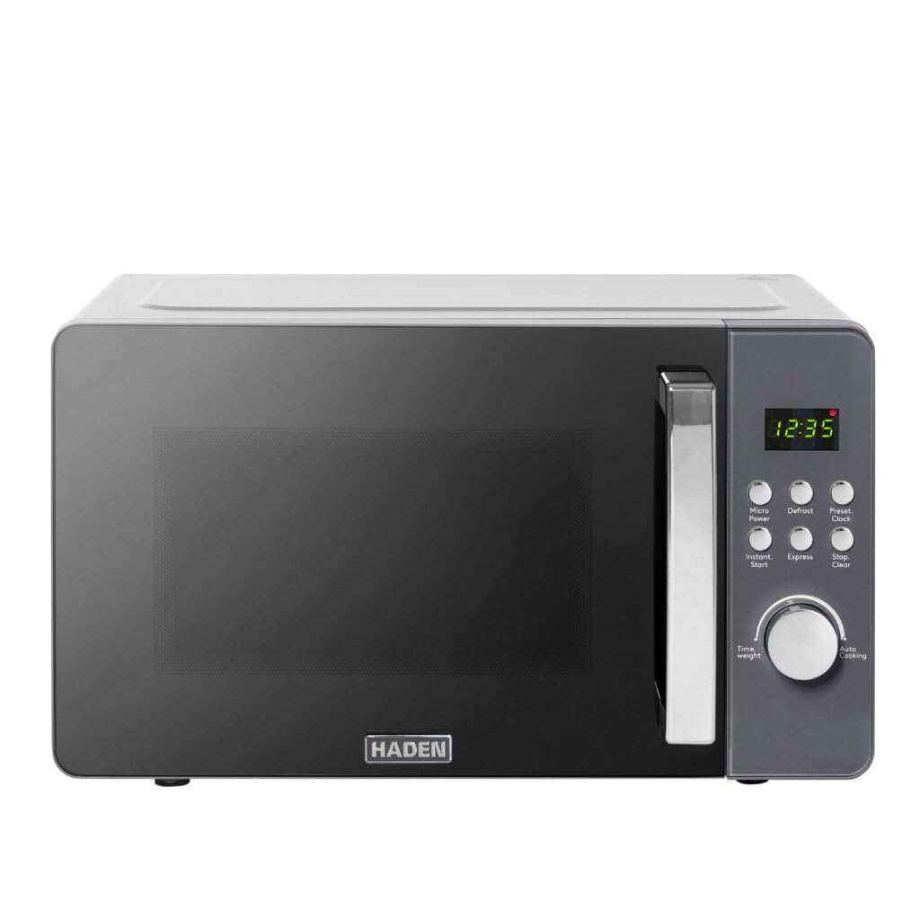 Haden Digital Microwave 17L 700W 5 Power Levels LED Display in Grey