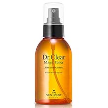 The Skin House Dr.Clear Magic Toner 130ml 4.4 fl.oz Sebum Cntrol Soothing/Paraben Free, Cruelty Free, Korean Skin Care