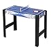Fran_store Multi Combo Game Table, Folding Multi Game Combination Table Set with Soccer Foosball Table, Pool Table, Hockey Table, Table Tennis Table, Basketball (3FT 5 in 1)