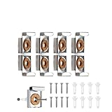 Matériaux : fabriqués à partir de matériaux robustes, ces supports disposent d'un liège antidérapant lisse et épais qui protège les miroirs en verre contre les dommages tout en assurant une installation sûre et stable.