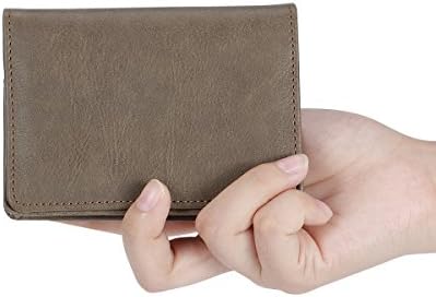 Mini Leather Credit Card Case Small Card Holder Wallet With Id Window For Men And Women Brown Buy Online At Best Price In Uae Amazon Ae