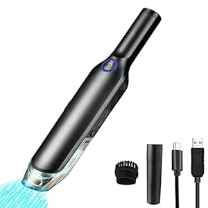ytorgr Handstaubsauger Akku | Auto staubsauger Wiederaufladbarer Kleiner Staubsauger Heim mit 2x2000mAh Batterie…