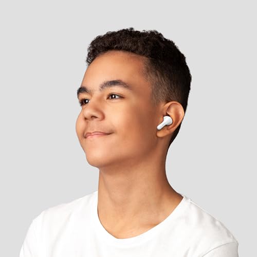Image of Belkin Soundform Rhythm True Wireless Earbuds with Built-in Mic, 2-Device Connection, 28H Battery Life, IPX5 Water Resistance - Bluetooth Earphones for iPhone, Ipad, Galaxy, Pixel, & More - White
