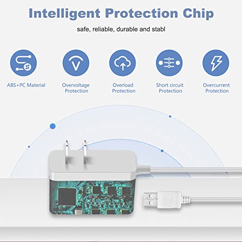 image for SGEOYPIL 5V Round-Pin Charger, 9.8ft Safe Power Compatible with Infant