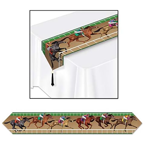Beistle Horse Racing Table Runner (6ft) Cover