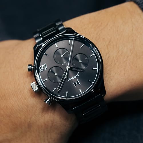 Image of MVMT Men's Airhawk - Pilot Watch - Military Analog Wristwatch - Aviator - Minimalist Water-Resistant 5 ATM /50 Meters Timepiece - Interchangeable Watch Bands - 42mm
