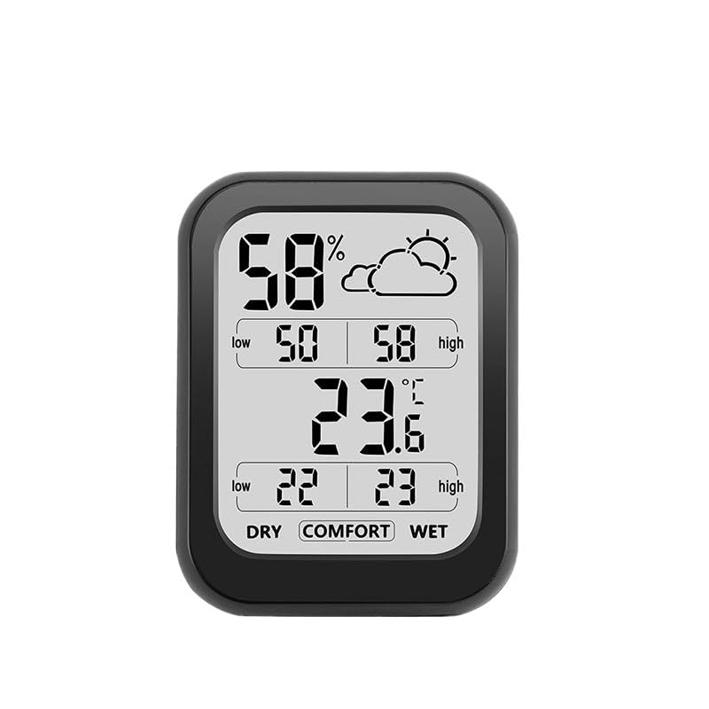 ABS Indoor Large Screen Household Temperature Humidity Meter with The Weather