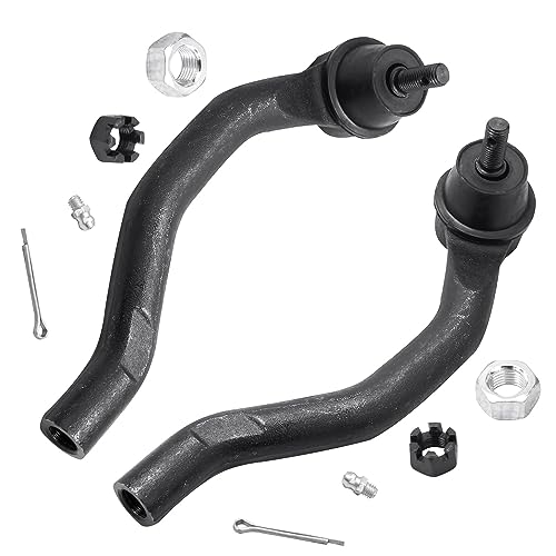 Image of Detroit Axle - 4pc Front End Control Arms Kit for 04-08 Acura TSX, 03-07 Honda Accord, 2 Upper Control Arms 2 Outer Tie Rod Ends 2003 2004 2005 2006 2007 Replacement