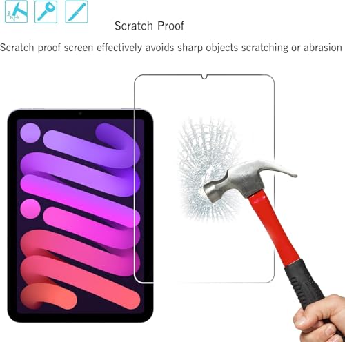 Image of VERTUS Premium Tempered Glass Screen Protector for iPad Mini 7 (2024), Mini 6 (2021) 8.3 inch