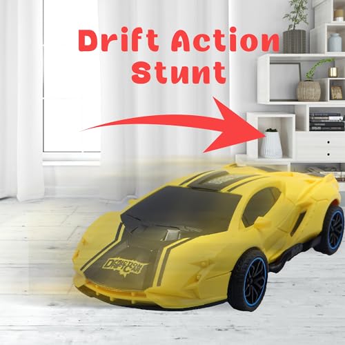 Image of ToyBharat Drift Car - Friction-Powered Multicolour Toy for Kids 1-6 Years, Realistic, Safe & Fun Gift