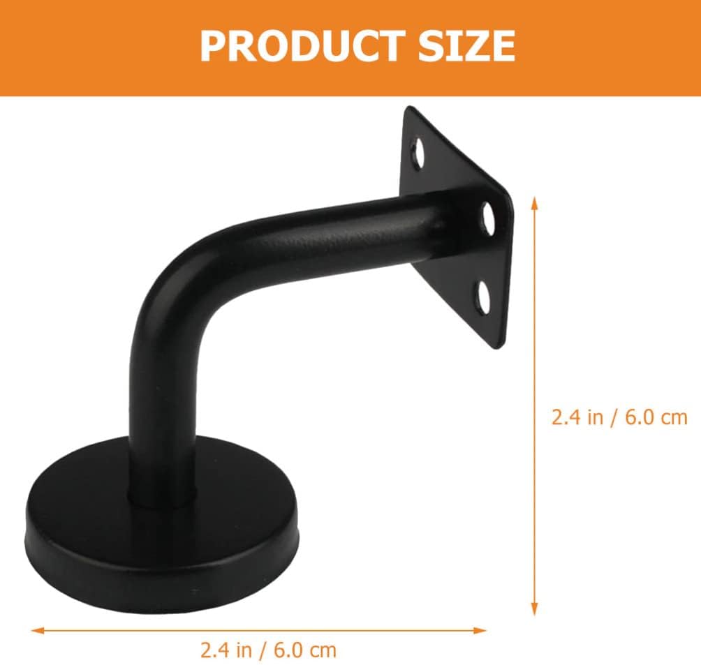 DOITOOL 6pcs Stainless Steel Handrail Bracket Staircase Hand Railing Holder Elegant Design for Stairs Shopping Malls Projects Sturdy Construction