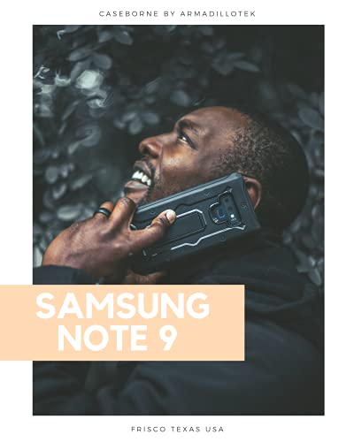 Armadillotek Vanguard Designed For Samsung Galaxy Note 9 Case (2018 Release) Military Grade Full-Body Rugged With Built-In Screen Protector & Kickstand (Black) #TOP1