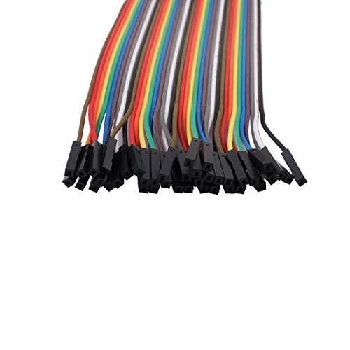 Cables Jumper Aexit con conector hembra 2.54mm 40P 50cm x2 miniatura 2