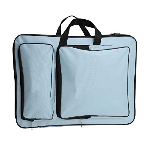 Image of JIAHG Water-Resistant Art Portfolio Carry Bag A3 Art Work Portfolio Tote Drawing Board Bag Portable Painting Sketch Pad Storage Bag Professional Art Organizer for Palette Paints Brushes