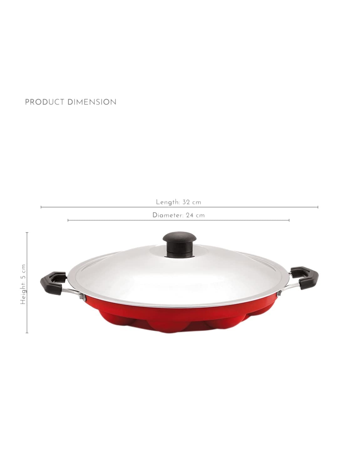 KD ZONE Aluminium Non-Stick Appam Maker/Appam Patra/Appam pan/Litti Maker/Appe Stand/Paniyarakkal/idli Maker 2