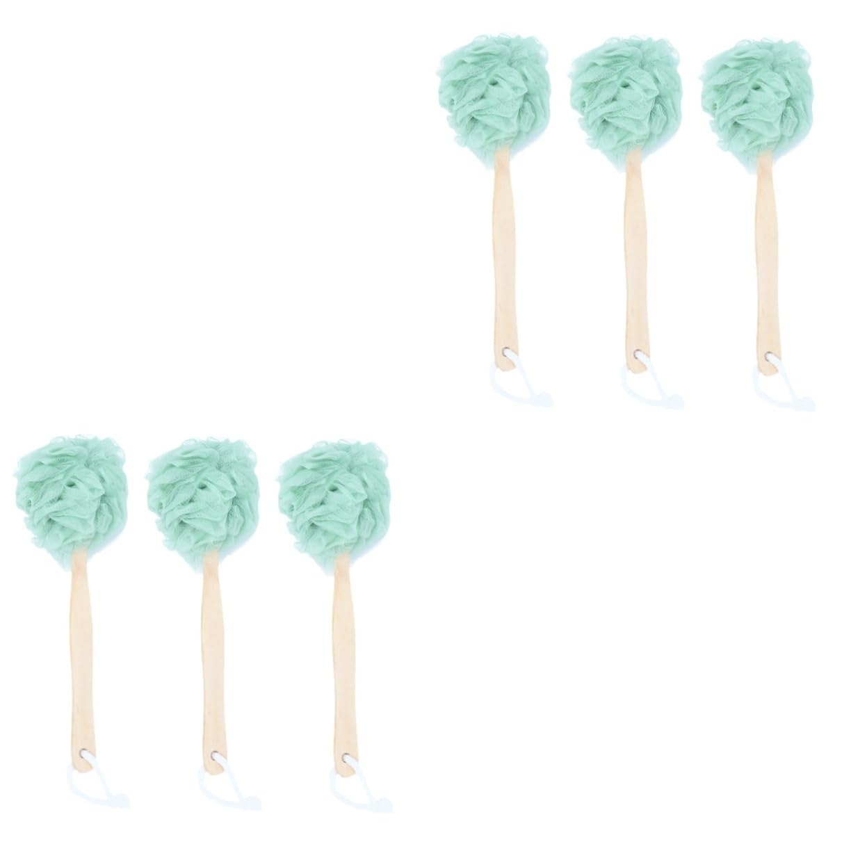 Lot de 6 brosses de nettoyage pour le corps - Éponge exfoliante pour le dos - Pour le bain et le dos - propre