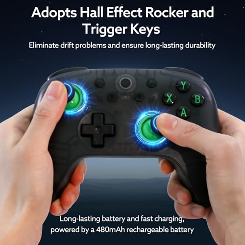 Image of 8Bitdo Ultimate 2C Wireless Controller for Windows PC and Android, with 1000 Hz Polling Rate, Hall Effect Joysticks and Triggers, and Remappable L4 /R4 Bumpers (Transparent Black)