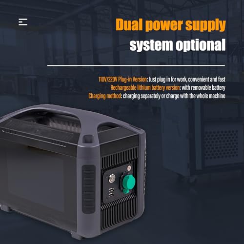 Image of Portable Handheld Laser Marking Machine 50W Fiber Laser Engraver Power Supply Marking 100 * 100mm Laser Engraving Machine for Metal and Non Metal Laser Class 2