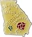Georgia - State Map Lapel Pin