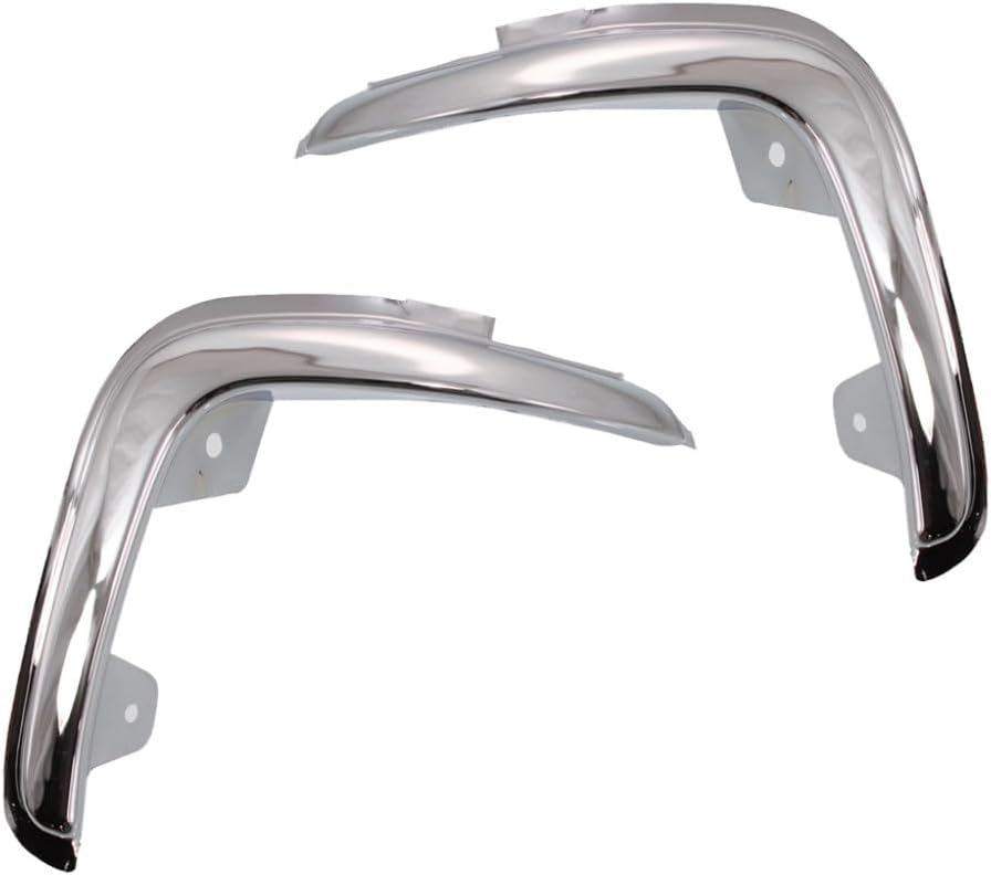 for Ford Ranger 1993 94 95 96 1997 Grille Molding Driver and Passenger Side | Pair | Chrome | Styleside | FO1212103, FO1213103 | F37Z16161A, F37Z16160A