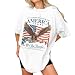 Cosmic Ripple We The People Shirt for Men - 250 Anniversary American Flag Shirts - Fourth of July Tshirt - America Independence Day Outfit for Men - Patriotic Tee for 4th July (White-L)