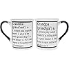 Grandparents gift set 2 piece grandpa grandma mugs 16oz large coffee mugs for pregnancy announcement  urban country home decor