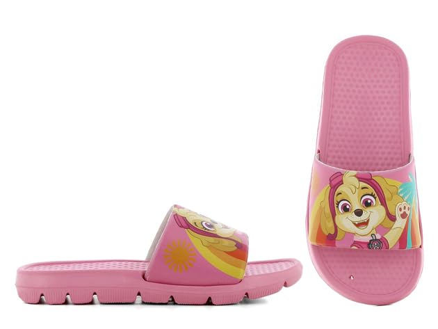 Leomil Paw Patrol Mädchen Badeschuhe Slippers Badelatschen Hausschuhe rutschfeste Strand Sandalen Flip flop
