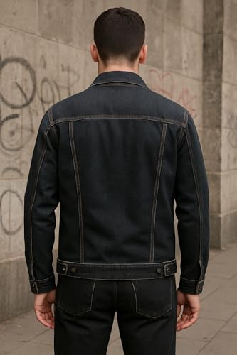 Image of FUNDAY FASHION Regular Wear Full Sleeves Men's Denim Jacket