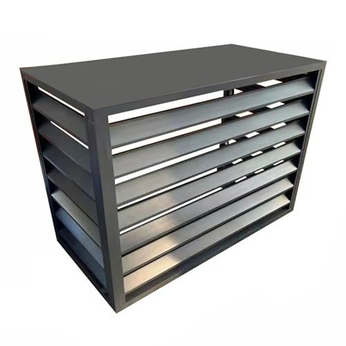 Panel decorativo para valla de privacidad exterior en patios con aire acondicionado y basura