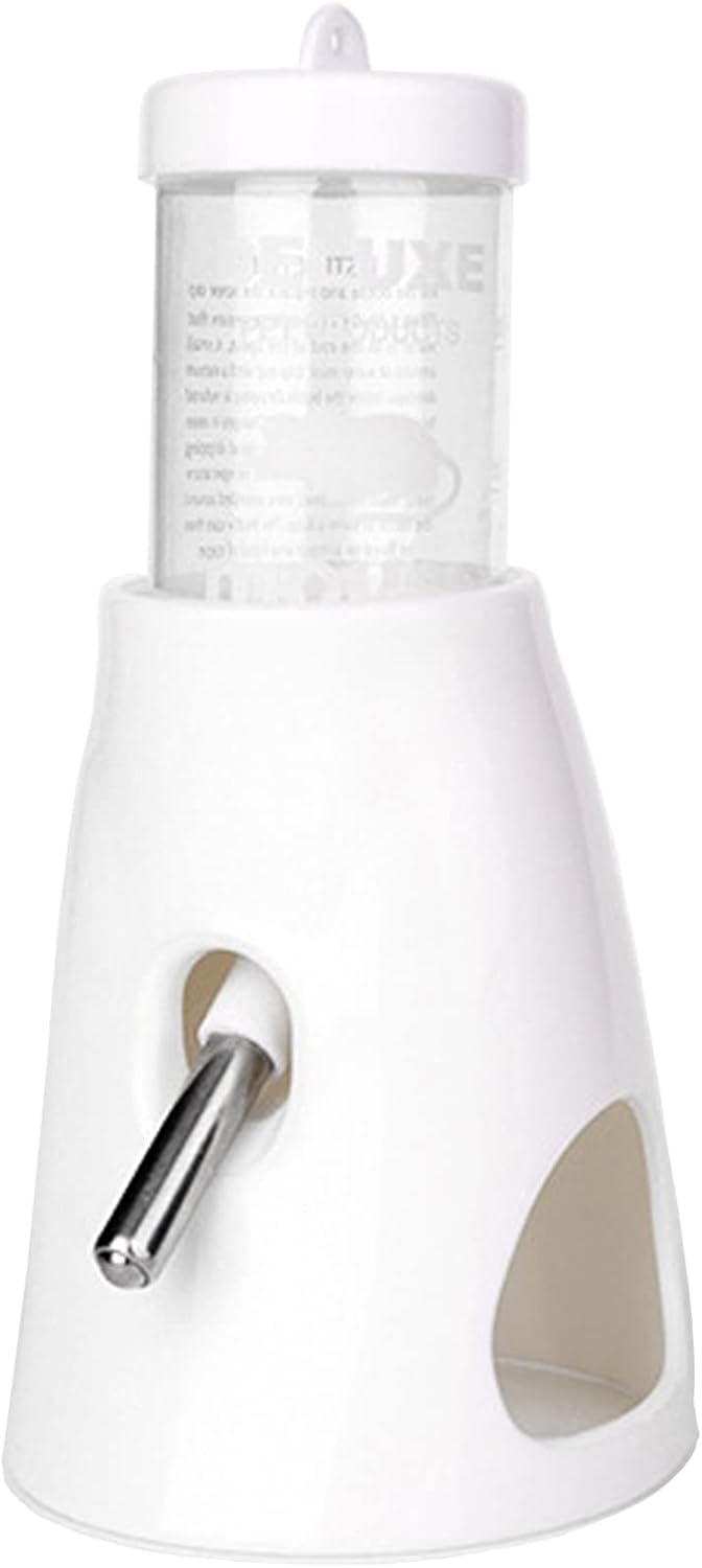 Hamster Water Bottle with Stand, Small Animal Water Dispenser, with Hideout Space, Leak-proof, for Dwarf Hamsters