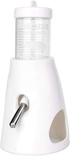Botella de agua de hámster con soporte, dispensador de agua para animales pequeños, con espacio escondido, a prueba de fugas, para hámsters enanos