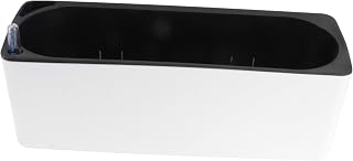 Cabilock 1 conjunto de potes de irrigação automática, vaso de plástico, vaso de plantas com nível de água, vaso decorativo de jardim para todas as casas, ervas, suculentas