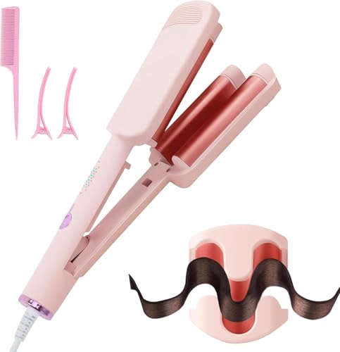 Fer à friser automatique pour cheveux - 32 mm - Avec protection anti-brûlure - Pour cheveux courts et longs