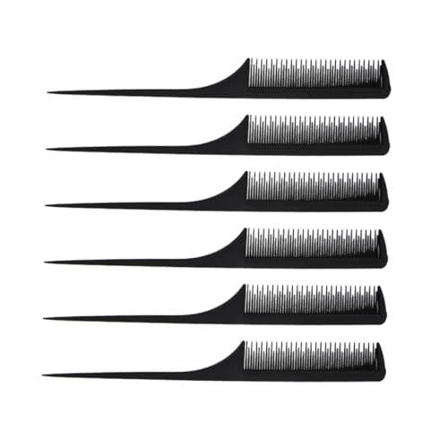 MUSISALY 6pezzi Pettine Antistatico Per Parrucchieri Pettine Massaggiante Skin-friendly Strumento Per Cotonare e Styling e Hotel