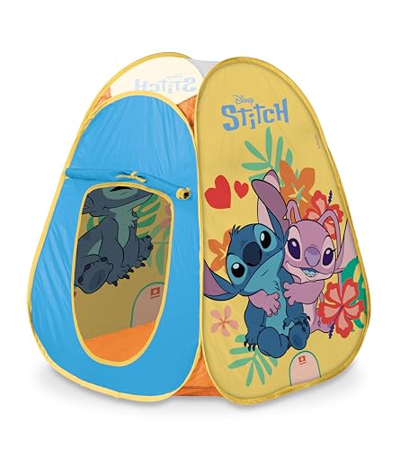 Mondo Toys – Stitch Pop Up Tent - Tienda de Juegos para niño, niña, Easy to Open, Bolsa de Transporte incluida, 28829