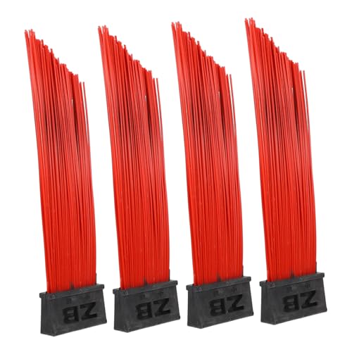 Ciieeo High Efficiency Sweeper Broom Head 4pcs Replacement for Street Use Small Head Broom Easy-Replace Cleaning Brush Steel Wire